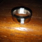 Men's genuine diamond stainless steel ring