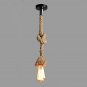 Vintage Edison Industrial Base Ceiling Light 1m E27 Pendant Lamp Hemp Rope