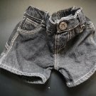 Build A Bear Workshop Black Jean Shorts with Tags, Trunks in Excellent Condition