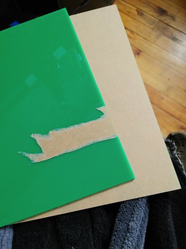 PMMA Acrylic Sheets Colored Non Transparent 6 x 6 Inch Green for Crafts 2pcs