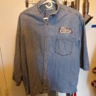 Sour Cherry Blasters Embroidered Friday Club Denim Shirt with 3/4 Sleeve