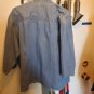 Sour Cherry Blasters Embroidered Friday Club Denim Shirt with 3/4 Sleeve