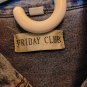 Sour Cherry Blasters Embroidered Friday Club Denim Shirt with 3/4 Sleeve