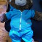 Build-A-Bear Workshop Compatible Light Blue Happy Kids Tracksuit with Hoodie