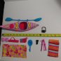 Mattel Barbie and Let's Go Kayak, Paddle, and Camping Accessories