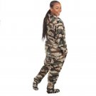 Footed Comatose Camo Adult Body Suit with Detachable Feet - Brand New with Tags!