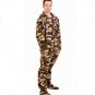 Footed Comatose Camo Adult Body Suit with Detachable Feet - Brand New with Tags!
