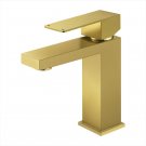 Kes Gold Plated Faucted - Single Hole Modern Vanity Faucet with Stainless Steel