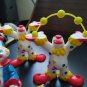 Vintage 1977 Wilton Cake Toppers Juggling Clown Cake Topper Plastic Figure Set
