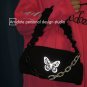 Reflective Butterfly Shoulder Bag Black