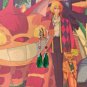 Howls moving castle huggie hoop earrings, anime cosplay earrings art, non-pierced ear clips.