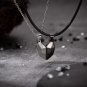 Couple Necklaces, Personalized Magnetic heart Matching necklace Set,Wishing Stone necklace.