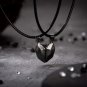 Couple Necklaces, Personalized Magnetic heart Matching necklace Set,Wishing Stone necklace.