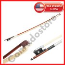 Violin Bow High Quality Arbor 4/4 Brown Horsehair Professional Size Black Handle