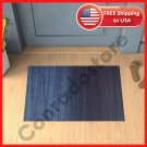Gradient Super Bath Stripe Cozy Navy Rug Microfiber Soft Mat Pattern Tub Slip