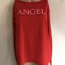 NWT Victoria's Secret Long Sleeve Top Blouse Tee Shirt Red Angel Small