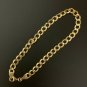 18K Saudi Gold Bracelet Cable Link Chain Size 8"