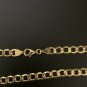 18K Saudi Gold Bracelet Cable Link Chain Size 8"