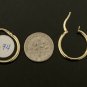 18k Saudi Gold Small Hoops Loops Earrings 1.74 grams