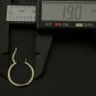 18k Saudi Gold Small Hoops Loops Earrings 1.74 grams