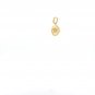 18K Gold Pendant Charm Evil Eye Cubic Zirconia Fine Jewelry