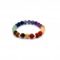 18K Gold Money Ball Lucky Charm Beads Bracelet Gemstones Matte Chakra 6mm