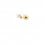 18K Saudi Gold Earrings Stud Ball Polished Fine Jewelry 1.32 grams