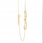 18K Saudi Gold Bracelet Cable Chain Tricolor Bead Size 6.5 in 0.5 inches
