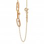 18K Saudi Gold Bracelet Cable Chain Tricolor Bead Size 6.5 in 0.5 inches