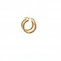 18K Gold Earrings Hoops Round Polished Fine Jewelry