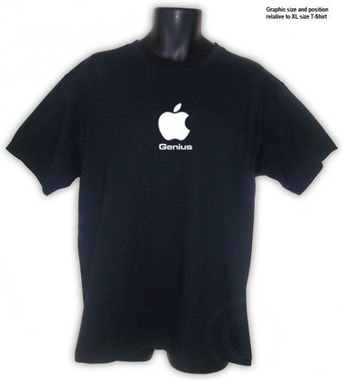 black apple t shirt