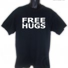 FREE HUGS movement Cool  Black T-Shirt S, M, L, XL, 2XL