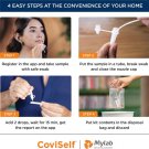 10 x COVID-19 Coronavirus Rapid Antigen Self Test Single use Kit Mylab CoviSelf