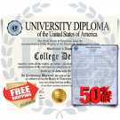 College Diploma And Transcripts Custom Made Deluxe Set + 2 Bonus Items Free, #1 Rated,