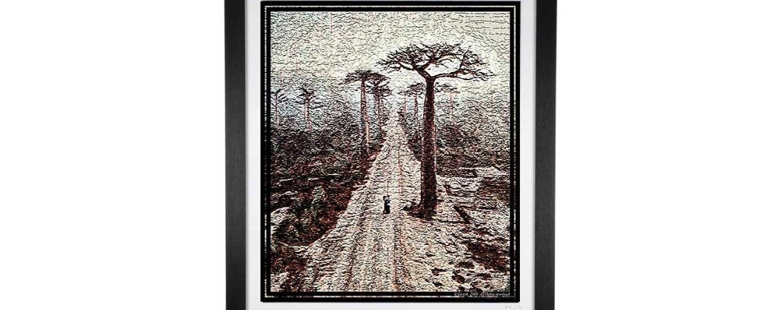 New One Of A Kind Limited Edition Canvas Art "The Baobabs Row" (ships in 4 weeks)
