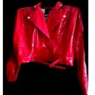 New Stylish Biker Ladies' Red Jacket -- XL