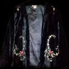 New Ladies'/Women's Fashionable Velour Floral Jacket