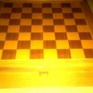 New Wooden Checkers, Backgammon & Poker Set Collector's Item