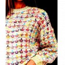 New Women's "Confetti Sweater", L