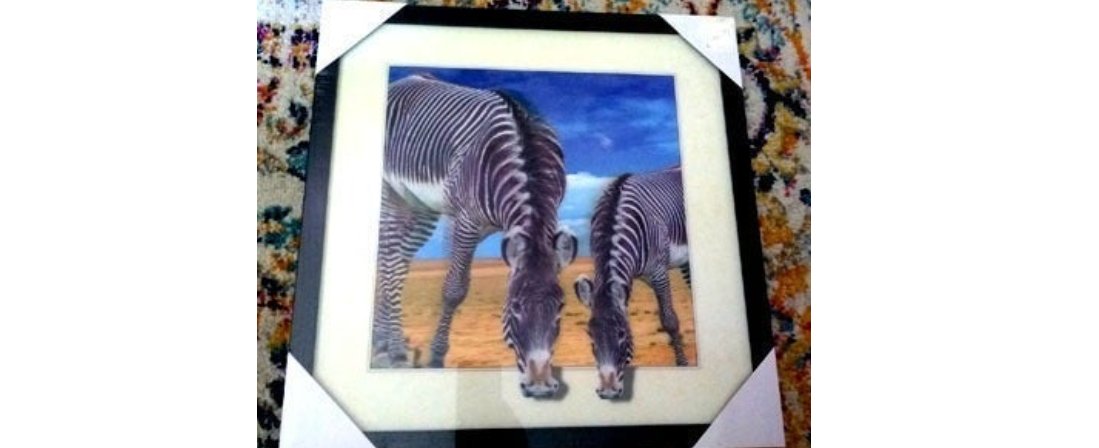 "Zebras" Rare & Unique Lenticular (3D) Highly Collectible Art