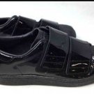 New Rare & Unique Adidas Fashion Velcro Jet Black Sneakers/Athletic Shoes