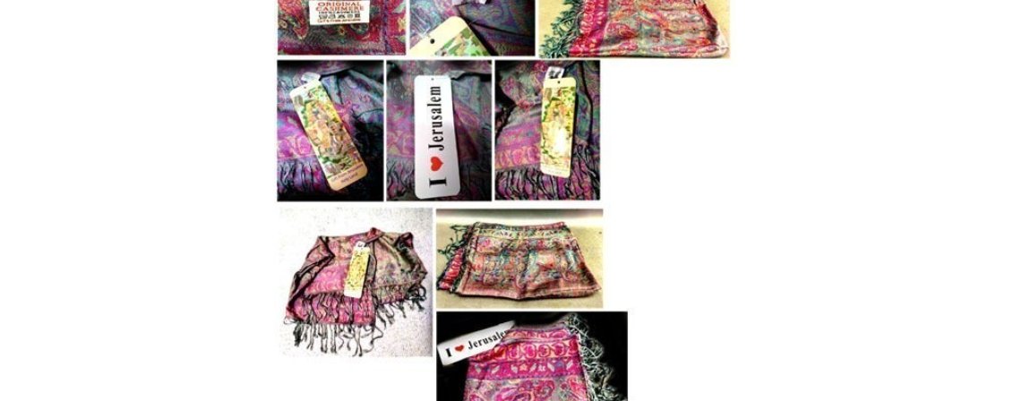 New "I Love Jerusalem" Cashmere Scarf