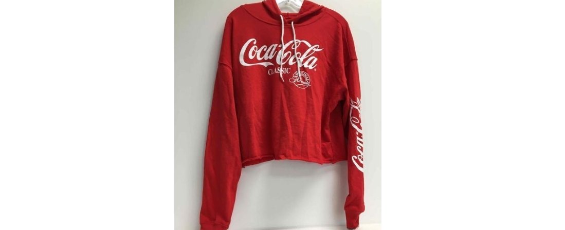 New Rare Coca-Cola Hooded Sweatshirt, XL