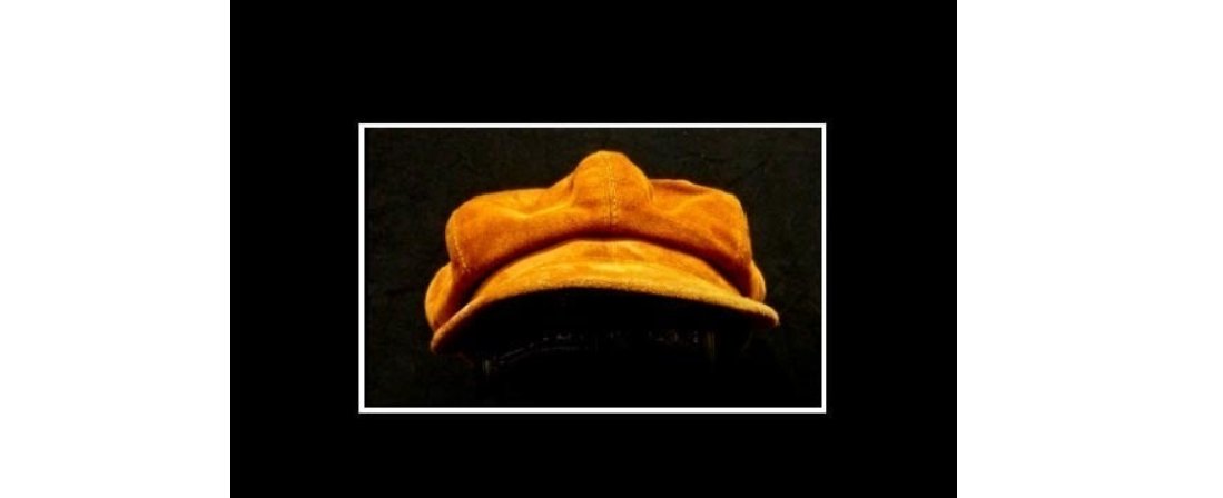 New Vera Pelle Leather/Suede Hat/Cap