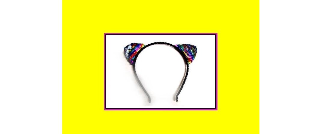 New Sequin Minnie Mouse Ears Headband