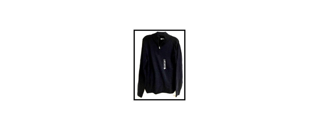 New Men's Sonoma 1/4 Zip Sweater, M