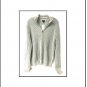 New Men's 1/4 Zip Grey Cotton Sweater, M