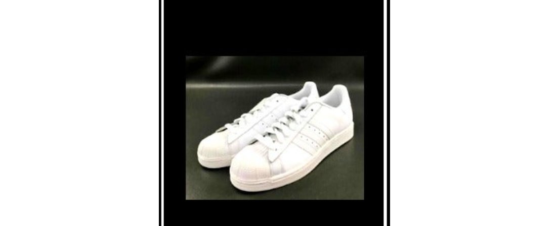 New Men's Rare Adidas White Superstar Shoes