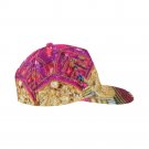 Hot Pink Gold Encrusted Snapback Hat
