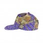 Purple and Gold Eagle Printed Snapback Hat